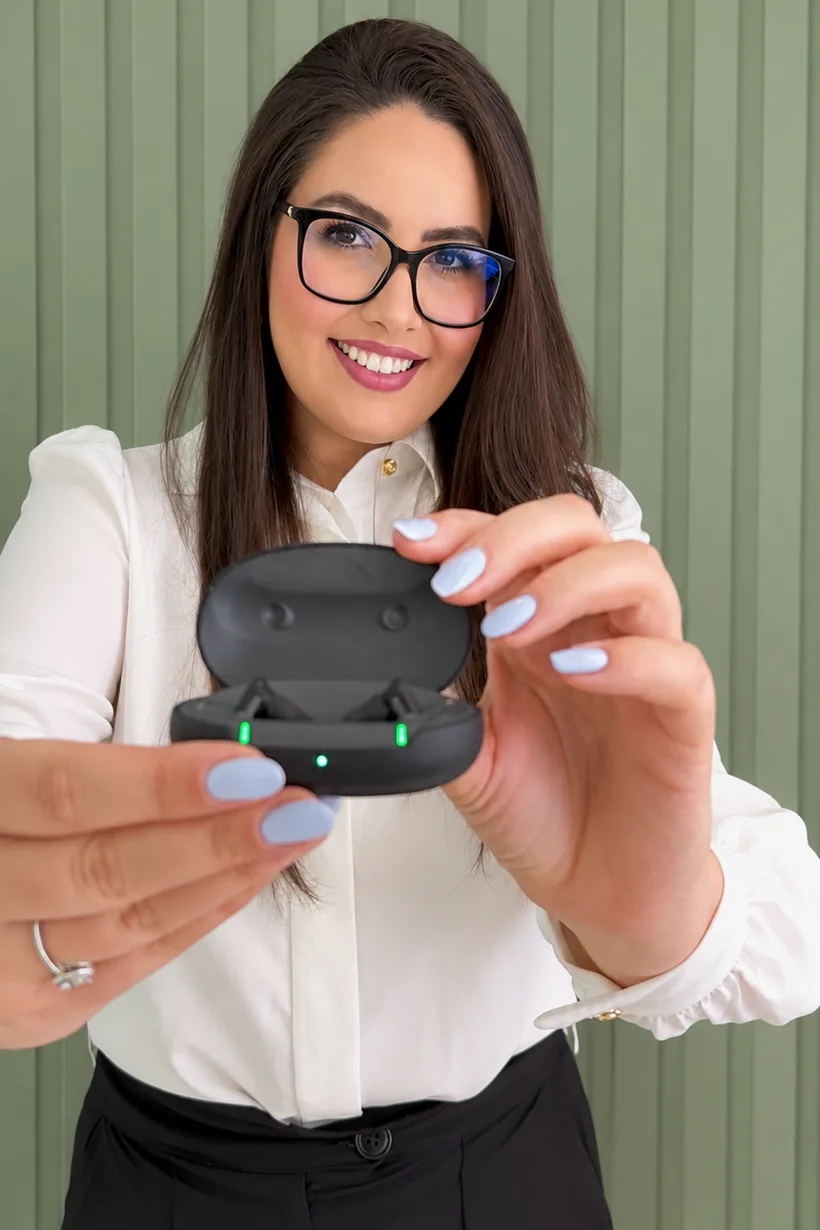 Eduarda Wammes, recepção da clínica AudioTao